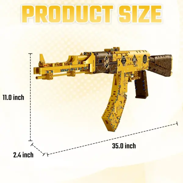 1548Pcs Gold AK47 Building Blocks Set - Image 6