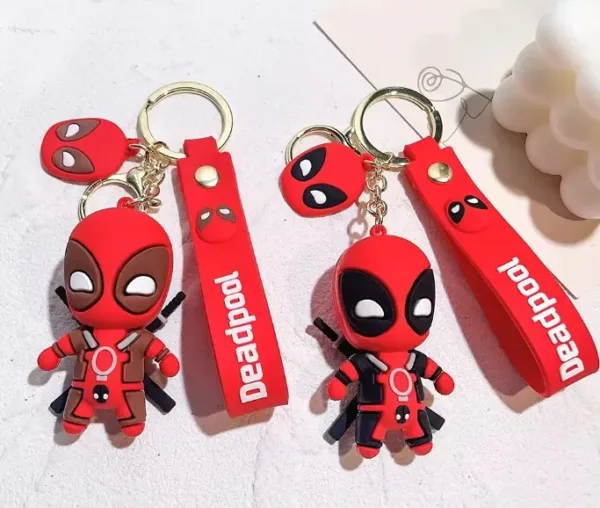 Deadpool Keychain Cute PVC Doll Figure - Image 8