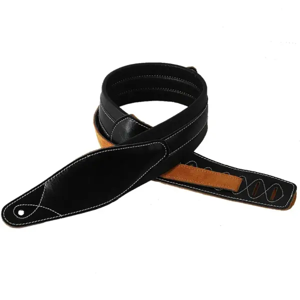 Genuine Leather Padded Guitar Strap for Comfort - Image 2