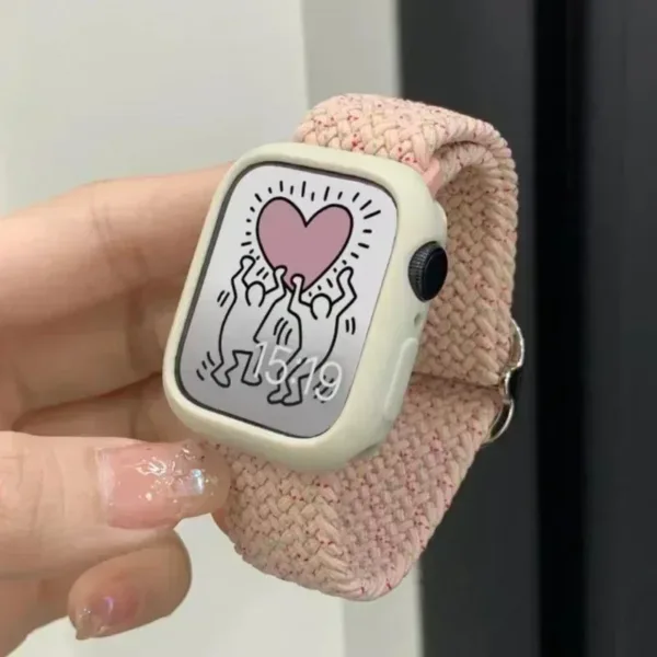 Korean Cute Nylon Strap for Apple Watch 38-49mm - Image 15