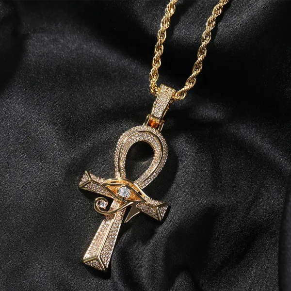 Eye of Horus Cross Pendant Necklace