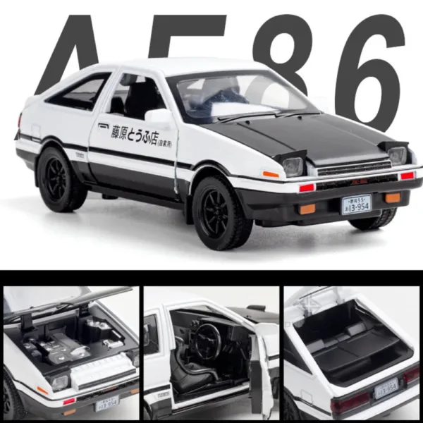 1/32 AE86 Diecast Alloy Car Model Toy - Image 3