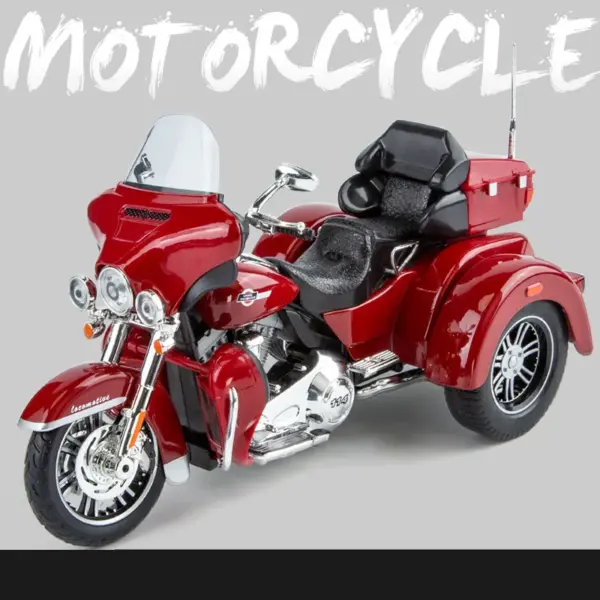 1/9 Scale Alloy Diecast Motorcycle Toy with Sound - Image 7