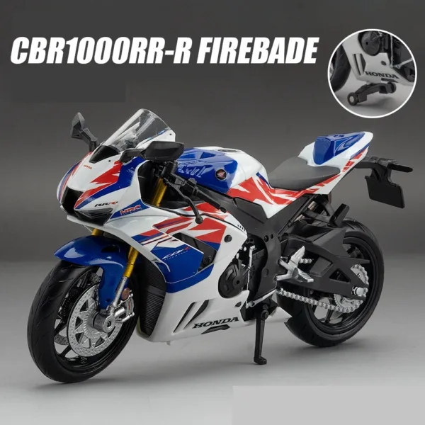 1/12 Honda CBR 1000RR Diecast Motorcycle Model - Image 13