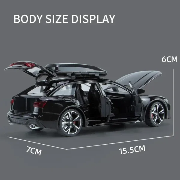 1:32 Audi RS6 RS7 Diecast Alloy Car Model - Image 3