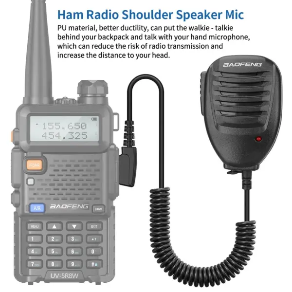 Baofeng Speaker Mic for UV-5R Walkie Talkies - Image 5