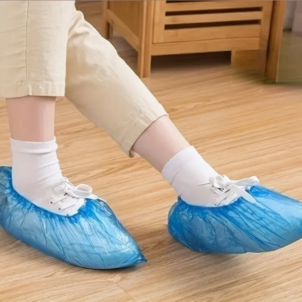 Disposable Waterproof Shoe Covers - Blue - Image 5