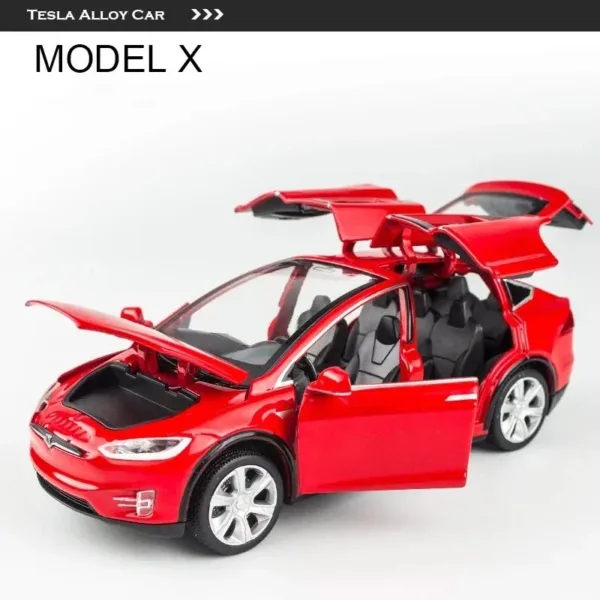 1:32 Tesla Model X, 3, S Diecast Car Set - Image 17