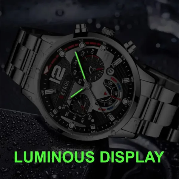 Luxury Stainless Steel Quartz Men's Watch - Image 3