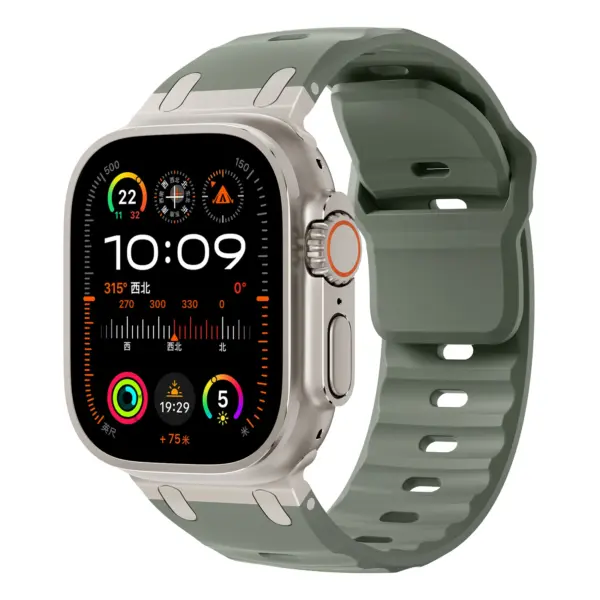 Rugged Silicone Sport Band for Apple Watch - Image 10