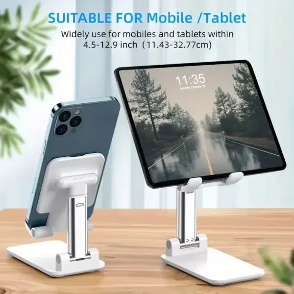 Adjustable Foldable Phone Tablet Desk Stand - Image 5