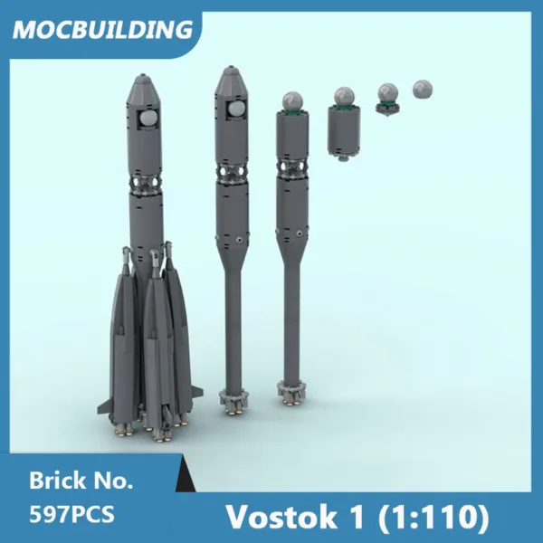 MOC Building Blocks Vostok 1 Capsule Set - Image 3