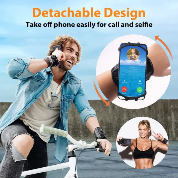 360° Rotatable Sports Wristband Phone Holder - Image 2