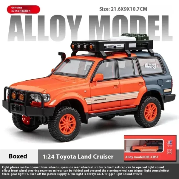 1:24 Toyota Land Cruiser LC80 Diecast Model - Image 9