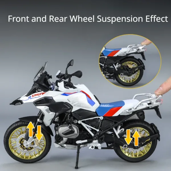 1/9 Scale BMW R1250 GS Motorcycle Diecast Model - Image 4