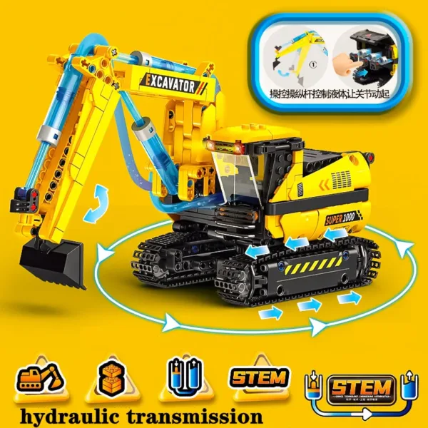 Hydraulic Control Crane Building Block Set - Image 6