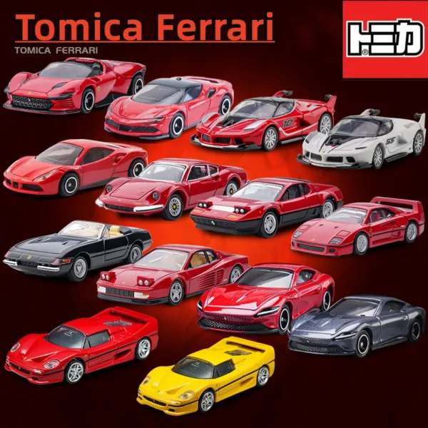 Tomica Ferrari 1/62 Mini Diecast Model Car