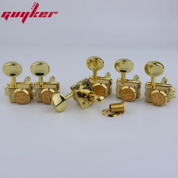 Gold Electric Guitar Tuning Pegs Set of Six - Image 5