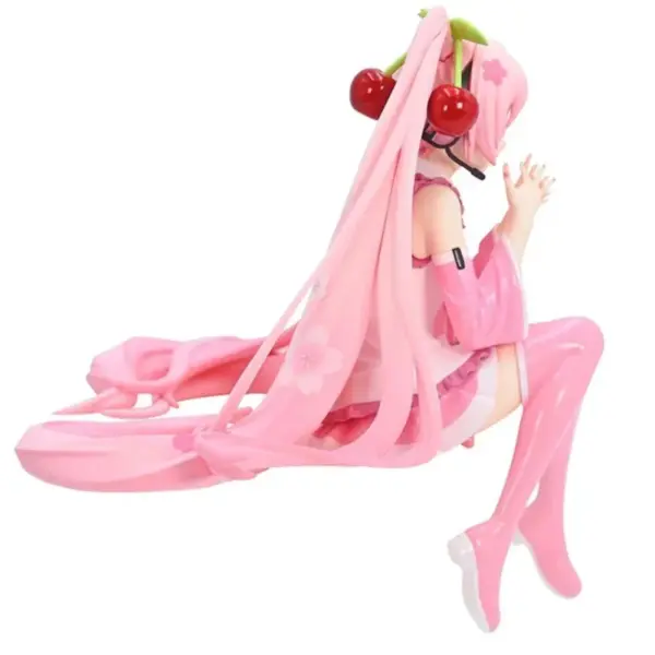 Hatsune Miku Pink Dress PVC Figure Decor - Image 4