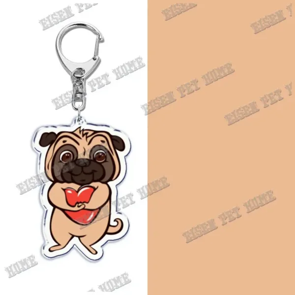 Cute PUG Keychain Pendant for All Occasions - Image 24