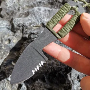 EDC Camping Pocket Knife with Paracord Handle