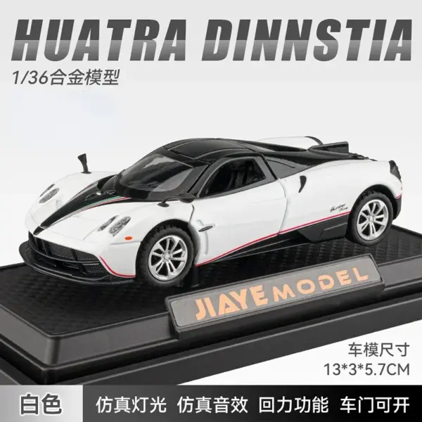 1:36 Pagani Diecast Car Model for Collectors - Image 2