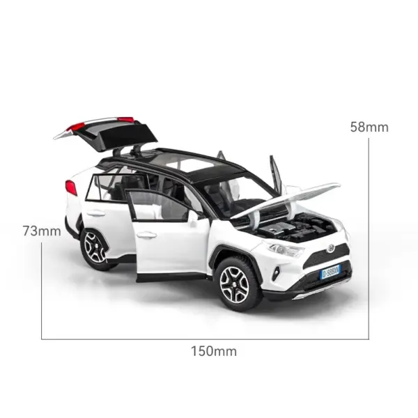 1:32 Alloy RAV4 SUV Model Car Toy - Image 2