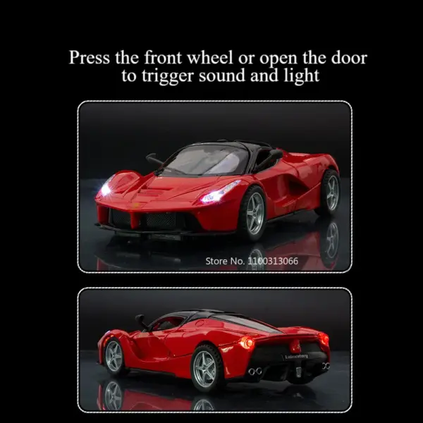 1:32 Alloy Diecast Sports Car Toy Model - Image 4