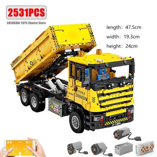 Remote Control Excavator Building Blocks Set - Image 9