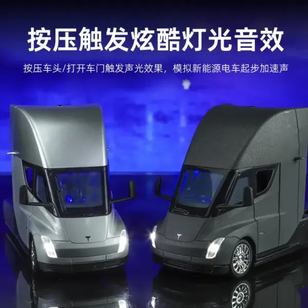 24 Simulation Tesla SEMI Truck Model Toy