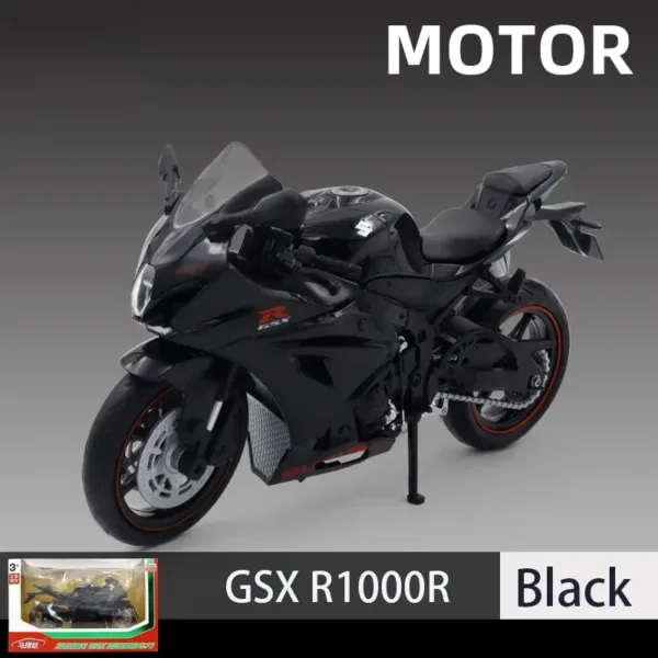 1:12 Scale Suzuki GSX R1000R Diecast Motorcycle - Image 11