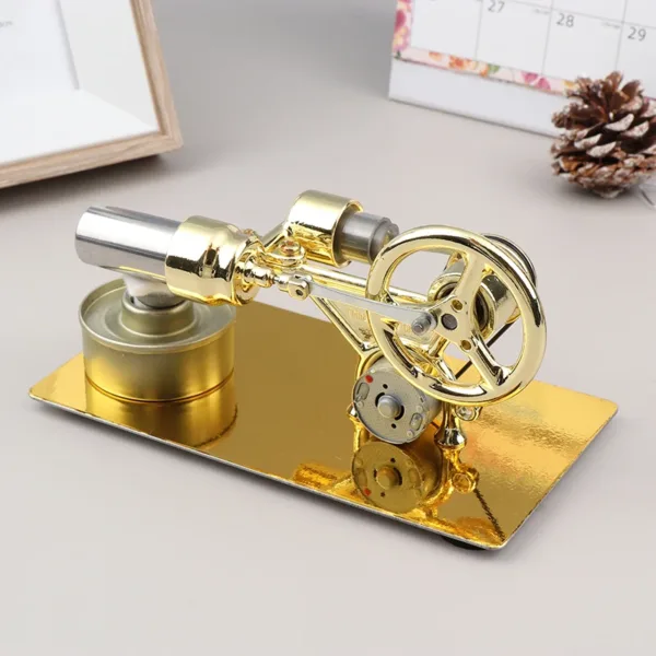 Gold Hot Air Stirling Engine Model - Image 2