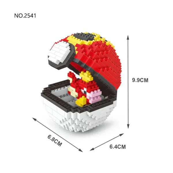 Micro Building Blocks Pikachu Pokeball Set - Image 7