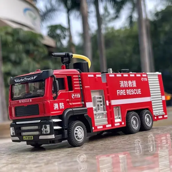 1/50 Scale Ladder Fire Engine Model Toy