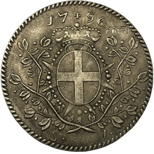 1796 Malta Copy Scudo Emmanuel Silver Coin