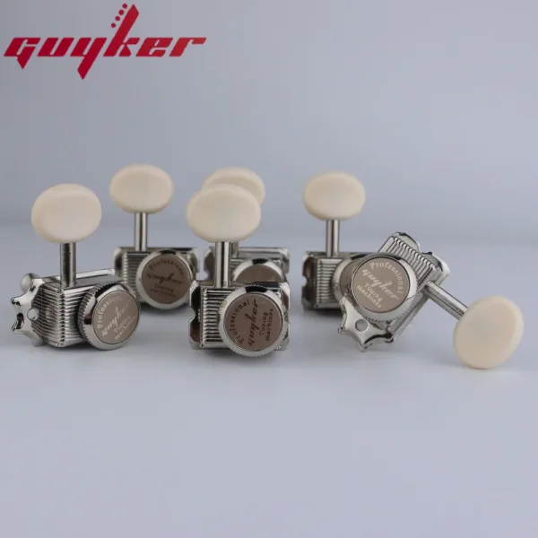 Vintage Nickel Gold Electric Guitar Tuners - Image 5