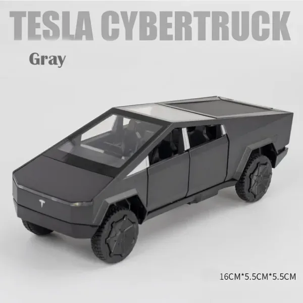 1:32 Diecast Tesla Cybertruck Alloy Model - Image 8