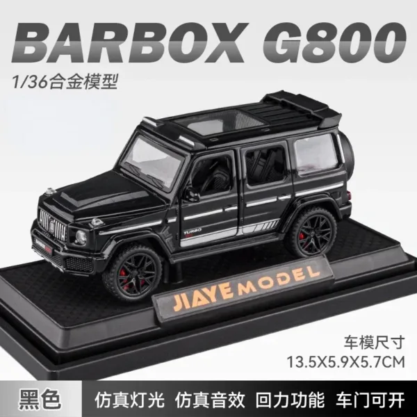 1:36 Mercedes-Benz BRABUS G800 Diecast Model Car - Image 10