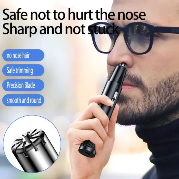 USB Rechargeable Portable Mini Nose Hair Trimmer - Image 2