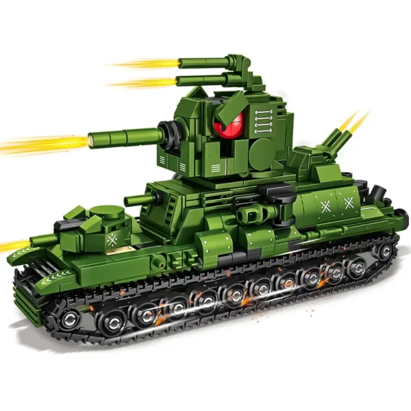 Military Tank Building Block Toy Set - Image 6