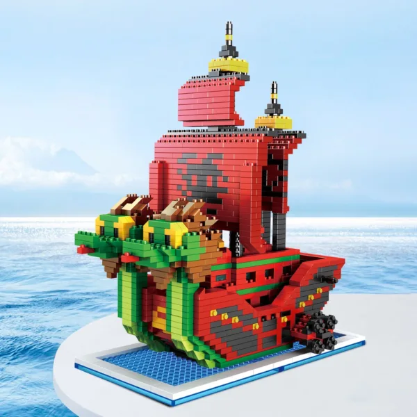 Ocean Pirate Ship 3D Model Building Blocks - Image 7