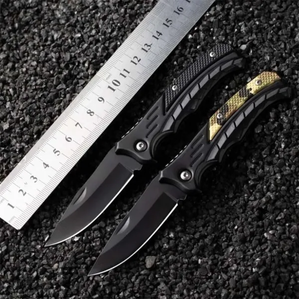 Multifunctional Stainless Steel Folding Keychain Knife - Image 2