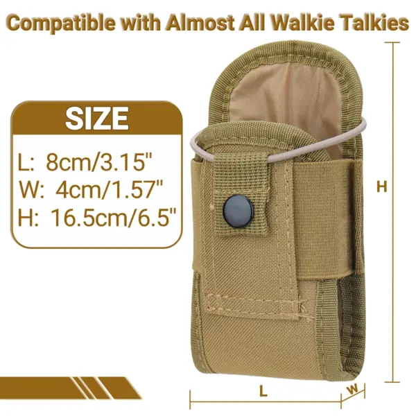 Tactical Walkie Talkie Pouch for Outdoor Use - Image 4