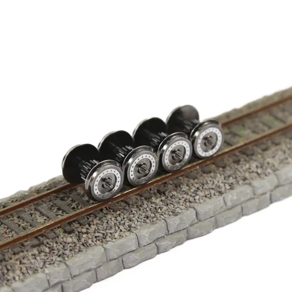 HO Scale Geared Drive Wheels with Gears Set - Image 2