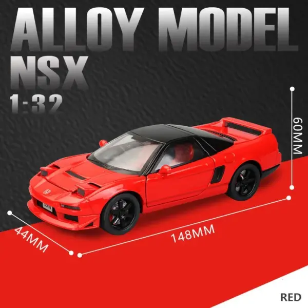 1:32 Honda NSX Diecast Car Model with Sound - Image 7