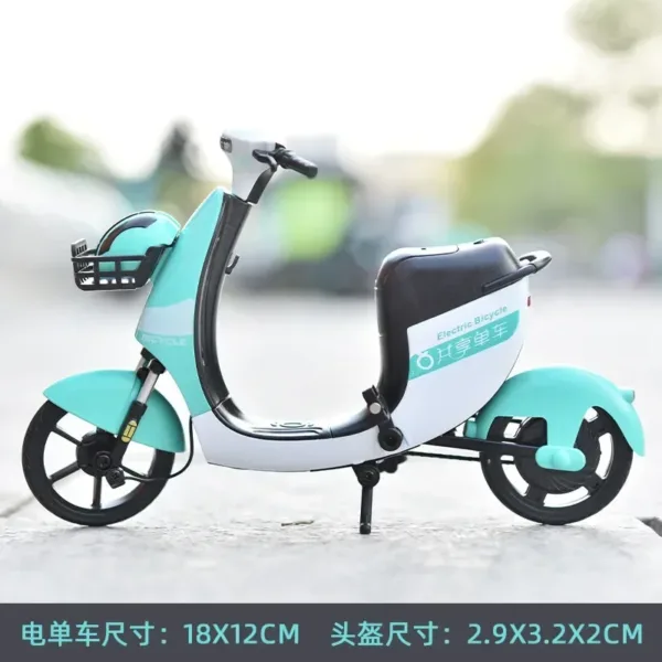 1:32 Scale Diecast Electric Bicycle Model Toy - Image 8