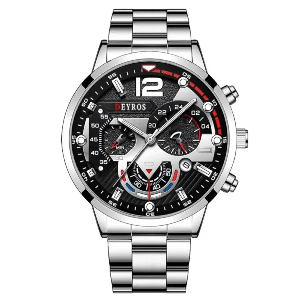 Luxury Stainless Steel Quartz Men's Watch - Image 7