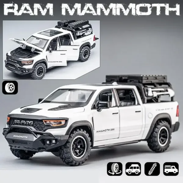 1:32 Dodge RAM Mammoth Pickup Toy Model - Image 10