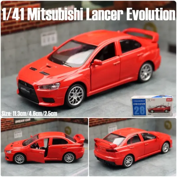 1:41 Mitsubishi Lancer Evolution X Model Toy - Image 2