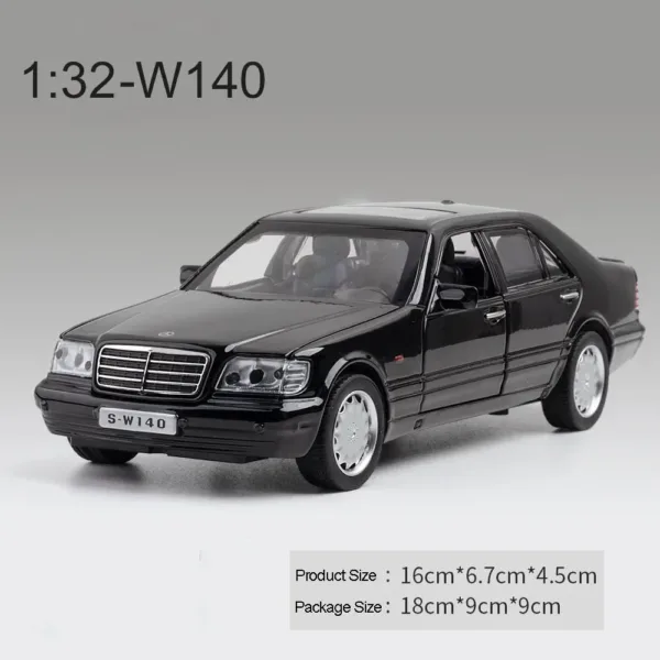 1:32 Diecast Benz S-W140 Car Model Toy - Image 12